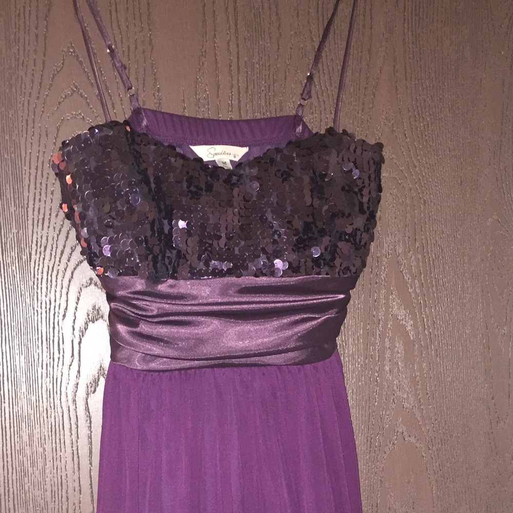 Purple Sequin Homecoming/ Formal Short Dress